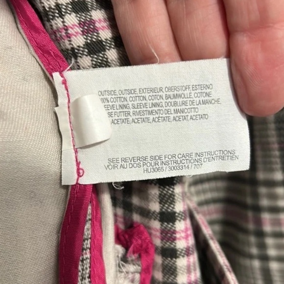 Plaid ESPRIT trench. Size M - Picture 15 of 16